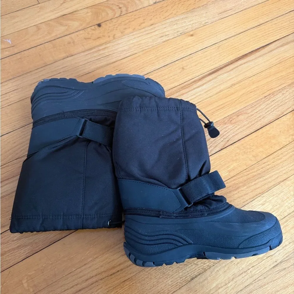 Kamik Kids Black Snow Boots size 4